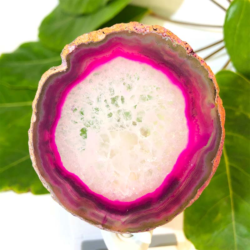 Agate Slice Night Light – Pink 3 Agate Slice Night Light – Pink