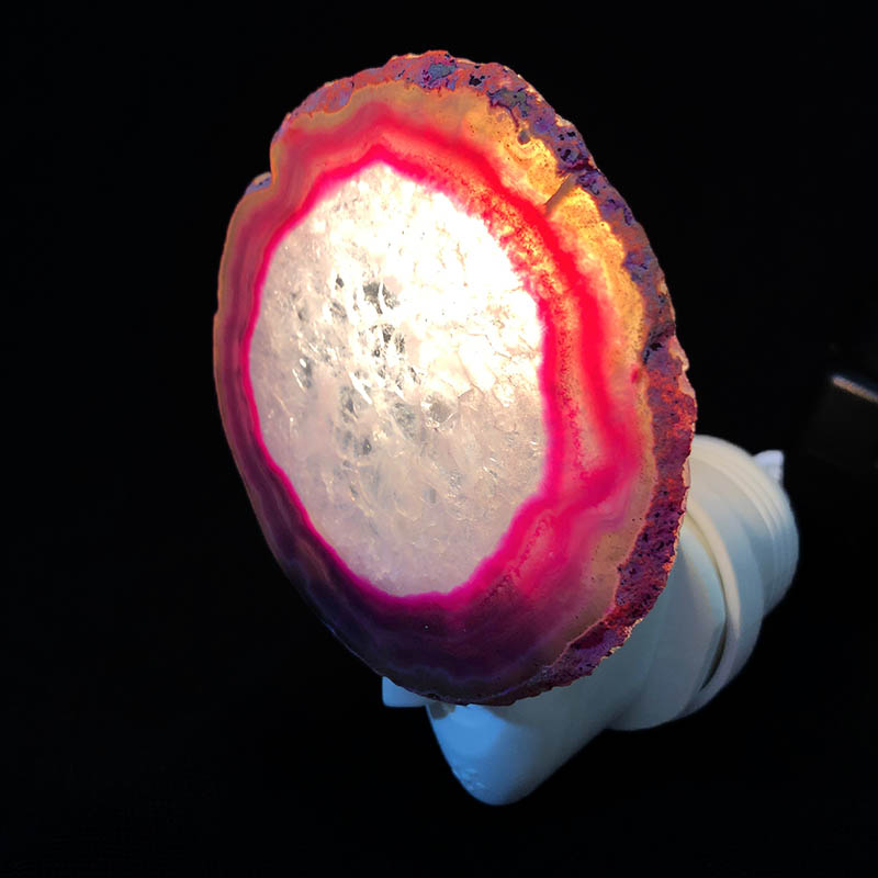 Agate Slice Night Light – Pink 9 Agate Slice Night Light – Pink