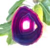 Agate Slice Night Light – Purple