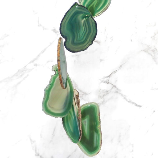 Agate Wind Chime- Green - Large