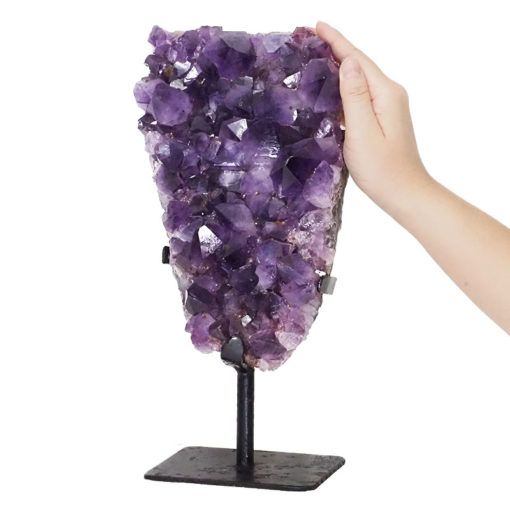 Amethyst Cluster On Stand - AME33 | Himalayan Salt Factory