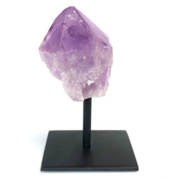 Amethyst Crystal Point On Metal Stand