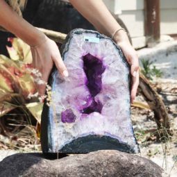 16.55 KG NATURAL BRAZIL AMETHYST GEODE [AME1] Himalayan Salt Factory