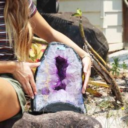 16.55 KG NATURAL BRAZIL AMETHYST GEODE [AME1] Himalayan Salt Factory