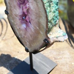 4.40 KG NATURAL BRAZIL AMETHYST GEODE SLICE [AME11]