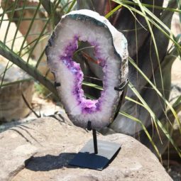 4.90 KG NATURAL BRAZIL AMETHYST GEODE SLICE [AME12]