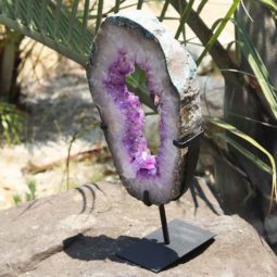 4.90 KG NATURAL BRAZIL AMETHYST GEODE SLICE [AME12]