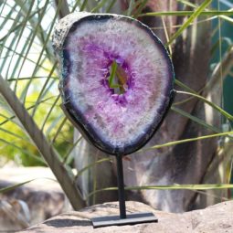 NATURAL BRAZIL AMETHYST GEODE SLICE [AME7]