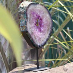 NATURAL BRAZIL AMETHYST GEODE SLICE [AME7]