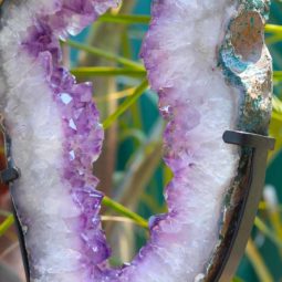 4.90 KG NATURAL BRAZIL AMETHYST GEODE SLICE [AME8]