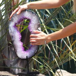 4.90 KG NATURAL BRAZIL AMETHYST GEODE SLICE [AME8]
