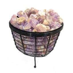 Basket Light with Amethyst Gemstones - 5kg 7 Basket Light with Amethyst Gemstones