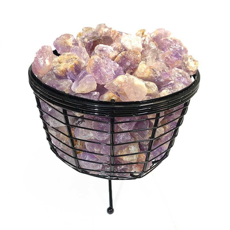 Basket Light with Amethyst Gemstones - 5kg 4 Basket Light with Amethyst Gemstones