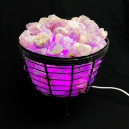 Basket Light with Amethyst Gemstones - 5kg 8 Basket Light with Amethyst Gemstones