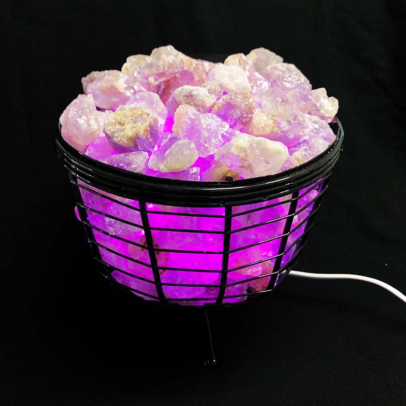 Basket Light with Amethyst Gemstones - 5kg 5 Basket Light with Amethyst Gemstones