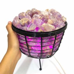 Basket Light with Amethyst Gemstones - 5kg 9 Basket Light with Amethyst Gemstones