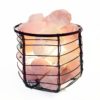 Basket Light with Rose Quartz Chunks - 5kg 1 Basket Light with Rose Quartz Chunks