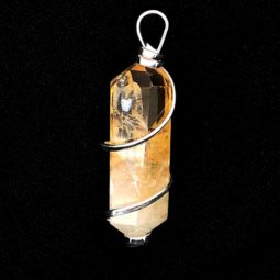 Citrine Terminated Point Gemstone Pendant