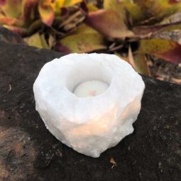 Clear Quartz Tealight Candle Holder 1