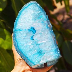 Earthy Blue Agate Set - 3 Units [E] | Himalayan Salt Factory
