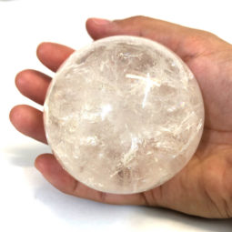 0.5kg Clear Quartz Crystal Sphere | Himalayan Salt Factory