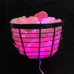 Basket Light with Large Rose Quartz - 6kg 9 Large Basket Light with Rose Quartz