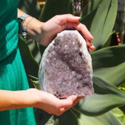 Light Purple Amethyst Natural Lamp [CRY294] | Himalayan Salt Factory