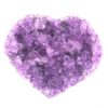 Natural Amethyst Druzy Heart Shape