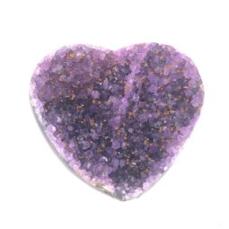 Natural Amethyst Druzy Heart Shape - D3 8 Natural Amethyst Druzy Heart Shape