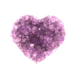 Natural Amethyst Druzy Heart Shape - D1 8