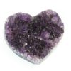 Natural Amethyst Druzy Heart Shape - B3 2 Natural Amethyst Druzy Heart Shape