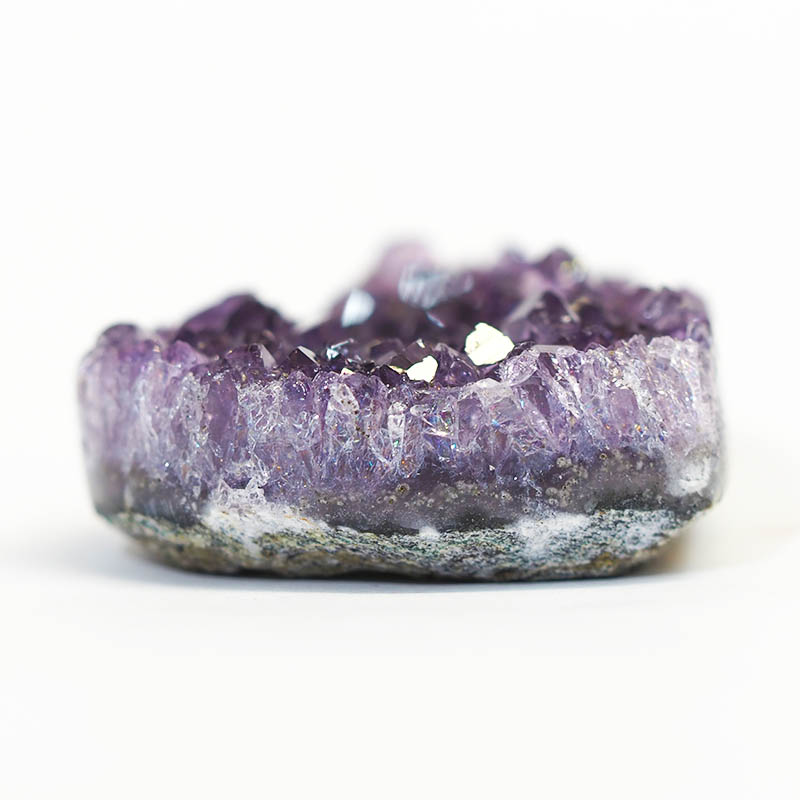 Natural Amethyst Druzy Heart Shape - B3 5 Natural Amethyst Druzy Heart Shape