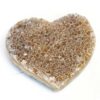 Natural Amethyst Druzy Heart Shape - B1 1 Natural Amethyst Druzy Heart Shape