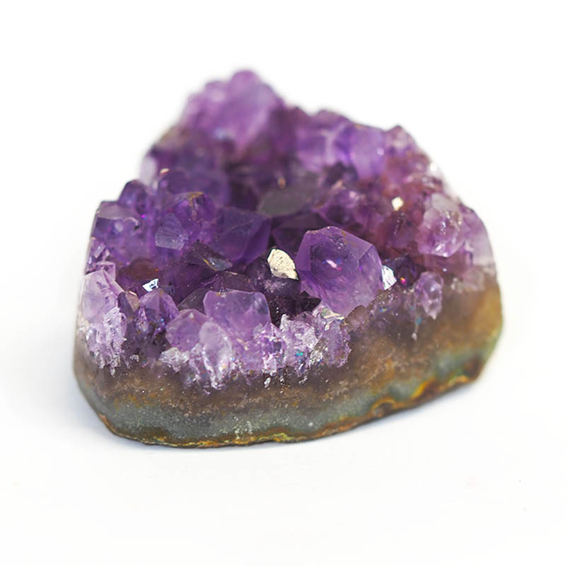 Natural Amethyst Druzy Heart Shape - A1 6 Natural Amethyst Druzy Heart Shape