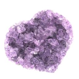 Natural Amethyst Druzy Heart Shape - D2 9 Natural Amethyst Druzy Heart Shape
