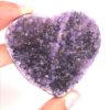Natural Amethyst Druzy Heart Shape