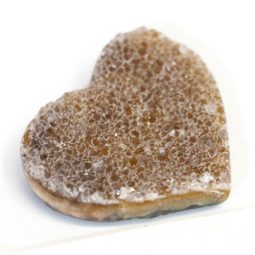 Natural Amethyst Druzy Heart Shape