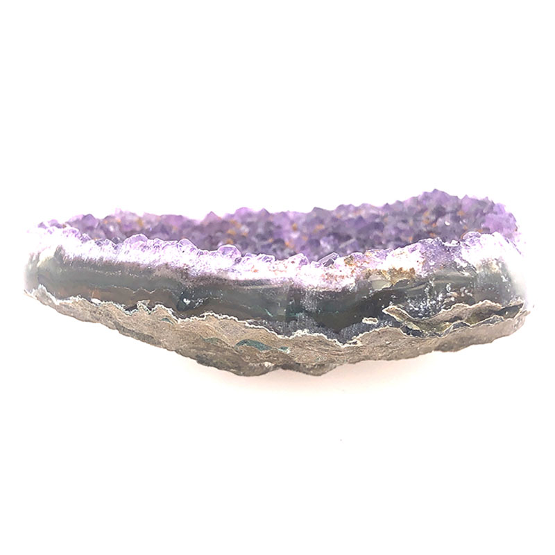 Natural Amethyst Druzy Heart Shape - D3 4 Natural Amethyst Druzy Heart Shape