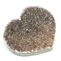 Natural Amethyst Druzy Heart Shape - C3 9 Natural Amethyst Druzy Heart Shape