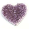 Natural Amethyst Druzy Heart Shape