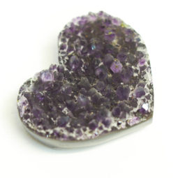 Natural Amethyst Druzy Heart Shape - A4 12 Natural Amethyst Druzy Heart Shape