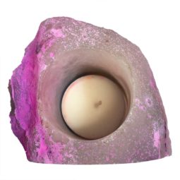 Pink Agate Tealight Candle Holder 1