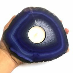 Purple Agate Tealight Candle Holder Flat 1