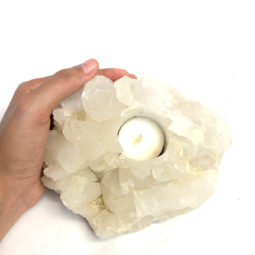 Quartz Tealight Candle Holder 1
