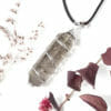 Smoky Quartz Double Terminated Point Spiral SP Pendant | Himalayan Salt Factory