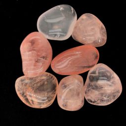 Tumbled Rose Quartz Gemstones - 250 gr - AAA 13