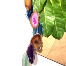 Wind Chime Brazil Agate Colorful Slices
