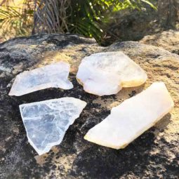 0.60kg Polished Crystal Coaster - Large [4 Pieces] | Himalayan Salt Factory