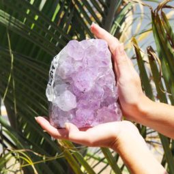 1.70kg Natural Amethyst Lamp [CRY416] | Himalayan Salt Factory