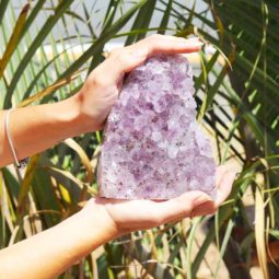 1.78kg Natural Amethyst Lamp [CRY420] | Himalayan Salt Factory